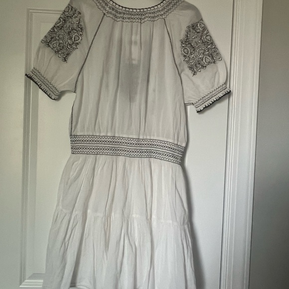 NWT Women Lauren Ralph Lauren Embroidered Cotton Voile Dress White  Lined Sz 10 - Picture 10 of 16
